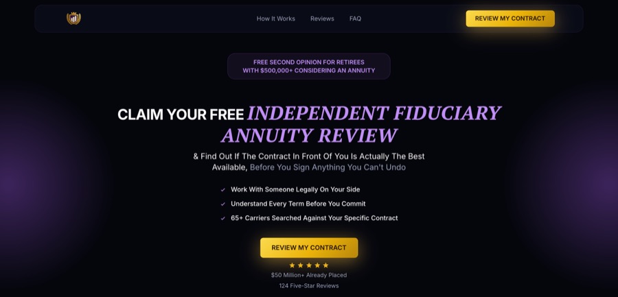Funnel Opt-In Page after working with Scale Annuities