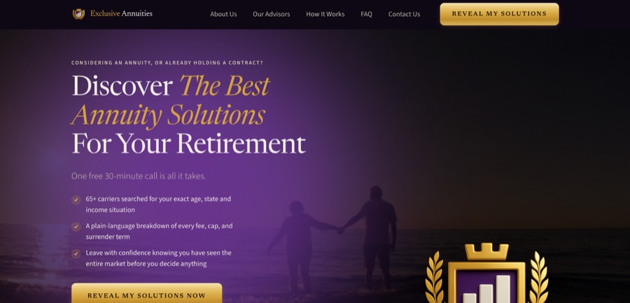 Website after working with Scale Annuities